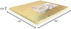 Cake Boards 10" Gold Square Cake Drums 1/2" Wrapped Edge 1Pack in 8, 10, and 12 inch in Gold, alternate view 2