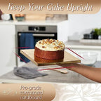 Cake Boards 14" Gold Square Cake Drums 1/2" Wrapped Edge 1Pack in 8, 10, and 12 inch in Gold, alternate view 4