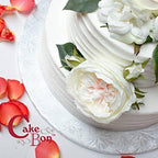 Cake Boards 14" White Square Cake Drums 1/2" Wrapped Edge 3Pack in 8, 10, and 12 inch in White, alternate view 2