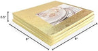 Cake Boards 8" Gold Square Cake Drums 1/2" Wrapped Edge 3Pack in Gold, alternate view 3
