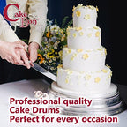 Cake Boards 8" White Square Cake Drums 1/2" Wrapped Edge 1Pack in 8, 10, and 12 inch in White, alternate view 6