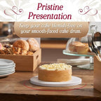Cake Boards 8" White Square Cake Drums 1/2" Wrapped Edge 6Pack in 8, 10, and 12 inch in White, alternate view 4