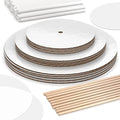 Cake Boards Tiering Kit - Cake Board 10 Inch, 8 Inch, and 6 Inch (5 Pieces Each) With Parchment Paper Rounds