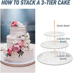 Cake Boards Tiering Kit - Cake Board 10 Inch, 8 Inch, and 6 Inch (5 Pieces Each) With Parchment Paper Rounds, alternate view