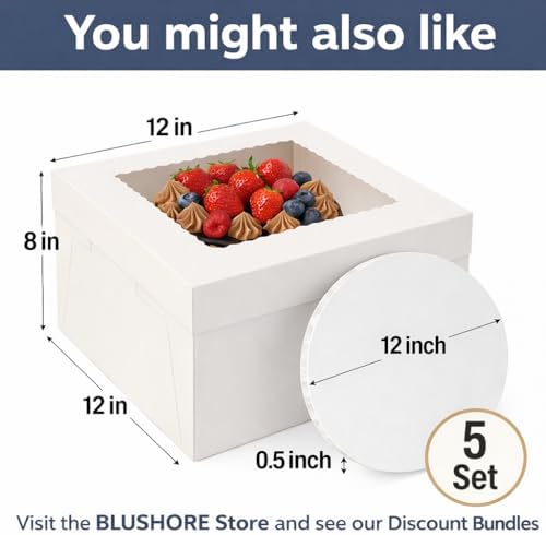 Cake Boards Tiering Kit - Cake Board 10 Inch, 8 Inch, and 6 Inch (5 Pieces Each) With Parchment Paper Rounds, alternate view