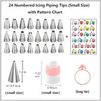 Cake Decorating Kit, 298 Pcs Baking Tools (Pink) in Pink, alternate view 4