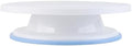 Cake Decorating Turntable 11 Inch Cake Turntable Anti-Slip Rotating Cake Stand for Decorating(1pcs White) in