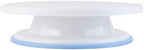 Cake Decorating Turntable 11 Inch Cake Turntable Anti-Slip Rotating Cake Stand for Decorating(1pcs White) in
