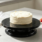 Cake Decorating Turntable 11 Inch Cake Turntable Anti-Slip Rotating Cake Stand for Decorating(1pcs Black) in, alternate view