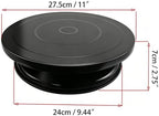 Cake Decorating Turntable 11 Inch Cake Turntable Anti-Slip Rotating Cake Stand for Decorating(1pcs Black) in, alternate view