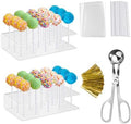 Cake Kit - Includes Mold, Stand, Bags, Lollipop Sticks and Metal Ties in Clear