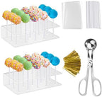 Cake Kit - Includes Mold, Stand, Bags, Lollipop Sticks and Metal Ties in Clear