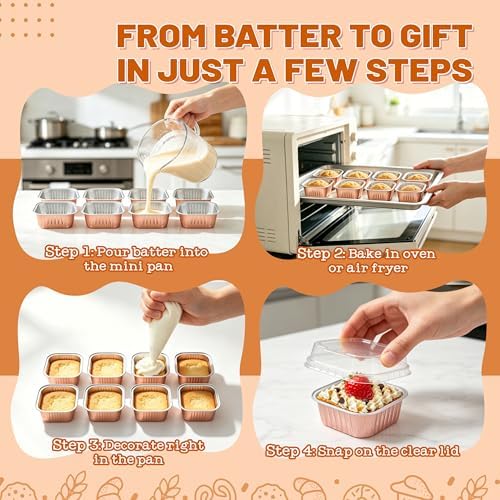 Cake Pan, Champagne 50 Pack for Dessert Tables in 5 oz in Champagne, alternate view 4