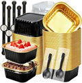 Cake Pans, Black Gold 100 Pack for Gifts in 5 oz in Black Glod