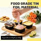 Cake Pans, Black Gold 100 Pack for Gifts in 5 oz in Black Glod, alternate view 5