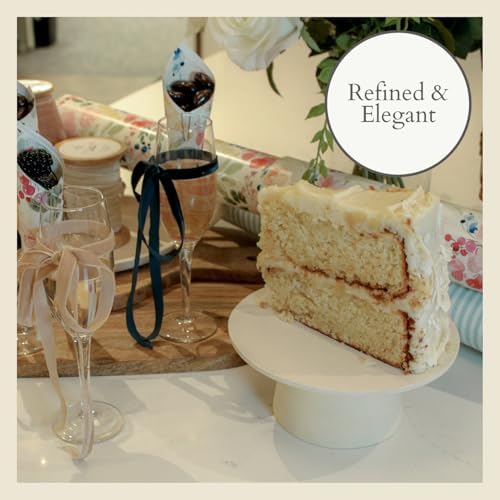 Cake Pedestal Stand, 7-Inch, Elegant Creme, Home Decor in Crème, alternate view 6