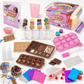 Cake Pop Kit for Kids & Chocolate Making Kit, 105 Pcs - Kids Baking Set, Candy Making Kit with Silicone Molds