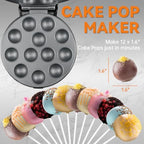 Cake Pop Maker Machine Set with Cake Pop Stand, Sticks & Fork Tool, 12 Cake Pops Capacity, Graphite in Graphite, alternate