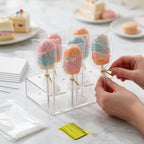 Cake Pop Mold Kit, 2 Cakesicle Cutters, Tray, Cake Pop Stand in Pink, alternate view 2
