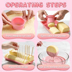 Cake Pop Mold Kit, 2 Cakesicle Cutters, Tray, Cake Pop Stand in Pink, alternate view 4