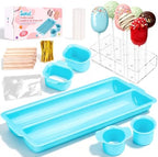 Cake Pop Mold Kit, Circle Cutter, Cakesicle Cutter, Cake Pop Stand in Blue