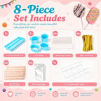 Cake Pop Mold Kit, Circle Cutter, Cakesicle Cutter, Cake Pop Stand in Blue, alternate view 3