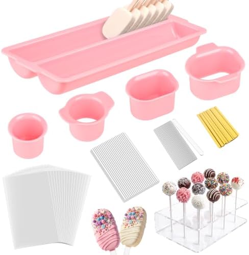 Cake Pop Mold Set Complete Homemade Popsicle Cakesicle Molds in onesize in Pink