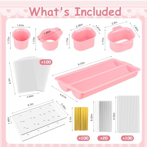 Cake Pop Mold Set Complete Homemade Popsicle Cakesicle Molds in onesize in Pink, alternate view 3