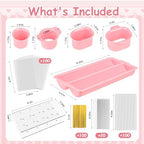Cake Pop Mold Set Complete Homemade Popsicle Cakesicle Molds in onesize in Pink, alternate view 3