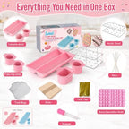 Cake Pop Mold Set with Cakesicle Mold Cutter, Acrylic Stand, Treat Bags, Sticks, Twist Ties and Decoration Mold, alternate