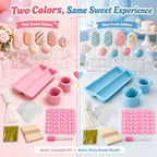 Cake Pop Mold Set with Cakesicle Mold Cutter, Acrylic Stand, Treat Bags, Sticks, Twist Ties and Decoration Mold, alternate