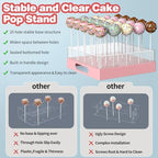 Cake Pop Stand,25 Holes Clear Cake Pops Display Holder, Cake Pop Sticks Kit, Candy Pop Holder, cake pop mold for, alternate