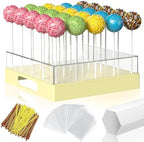 Cake Pop Stand,25 Holes Clear Cake Pops Display Holder, Cake Pop Sticks Kit, Candy Pop Holder, cake pop mold for