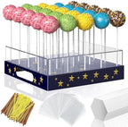 Cake Pop Stand,25 Holes Clear Cake Pops Display Holder, Cake Pop Sticks Kit, Candy Pop Holder, cake pop mold for
