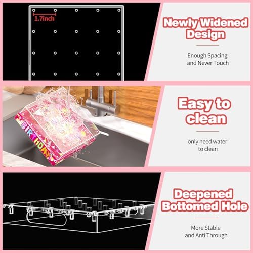 Cake Pop Stand,25 Holes Clear Cake Pops Display Holder, Cake Pop Sticks Kit, Candy Pop Holder, cake pop mold for, alternate