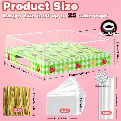 Cake Pop Stand,25 Holes Clear Cake Pops Display Holder, Cake Pop Sticks Kit, Candy Pop Holder, cake pop mold for, alternate