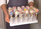 Cake Pop Stand Kit, 24 Holes Lollipop Display Holder with 100 Pcs Cake Pop Sticks, 100 Pcs Wrappers Bags, 100, alternate view