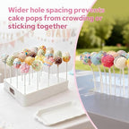 Cake Pop Stand with Sticks Kit - 20 Holes Cake Pop Display Holder in 1 Pack(White), alternate view 4