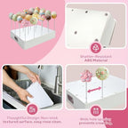 Cake Pop Stand with Sticks Kit - 20 Holes Cake Pop Display Holder in 1 Pack(White), alternate view 5
