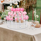 Cake Pop Stand with Wrappers, 3 Tier Acrylic Round Lollipop Stands in Clear, alternate view 4
