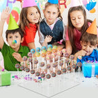 Cake Pop Stand with Wrappers, 3 Tier Acrylic Square Lollipop Stands in Clear, alternate view 5