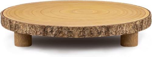 Cake Stand 11.5-13 Inches Dessert Display Stand with 3 Legs in Brown