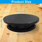 Cake Stand 11 Inch Rotating Cake Turntable, Black in Black, alternate view 3