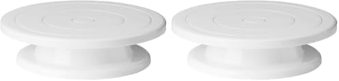 Cake Stand, 11 Inch Rotating Cake Turntable, Turns Smoothly Revolving Baking Supplies Cake Turntable for Baking
