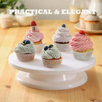 Cake Stand, 11 Inch Rotating Cake Turntable, Turns Smoothly Revolving Baking Supplies Cake Turntable for Baking, alternate