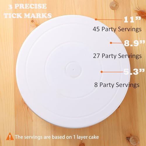 Cake Stand, 11 Inch Rotating Cake Turntable, Turns Smoothly Revolving Baking Supplies Cake Turntable for Baking, alternate