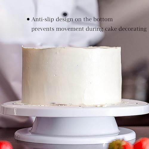 Cake Stand, 11 Inch Rotating Cake Turntable, Turns Smoothly Revolving Baking Supplies Cake Turntable for Baking, alternate