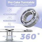 Cake Stand, Aluminium 12''Cake Turntable Decorating Bakery Supplies - BPA-Free Frosting Spinner Rotating, alternate view 4