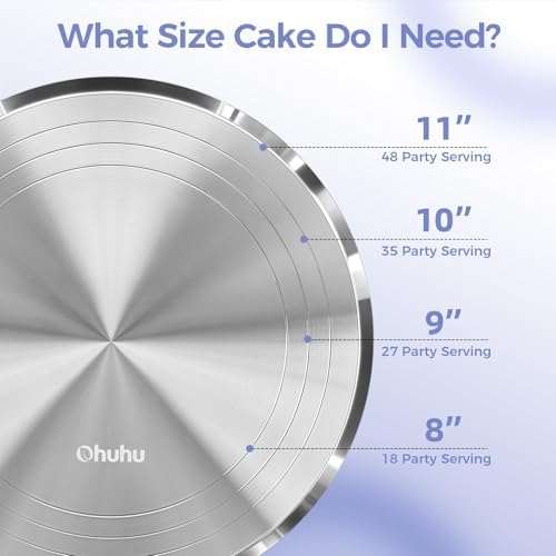 Cake Stand, Aluminium 12''Cake Turntable Decorating Bakery Supplies - BPA-Free Frosting Spinner Rotating, alternate view 6