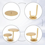 Cake Stand, Birthday,2-Tier Cupcake Stand, for Party Dessert Display in Silver, alternate view 5